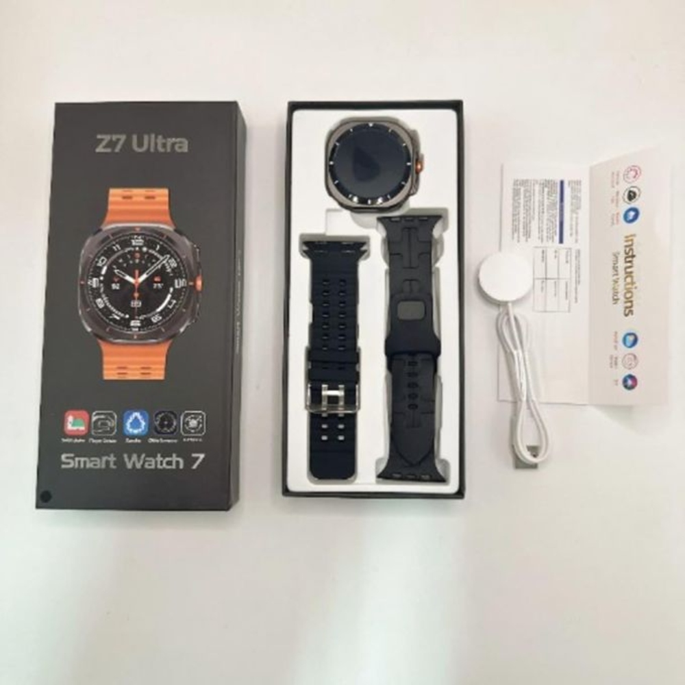 Z7 Ultra Smartwatch Black – 1.46″ Touch Display, Bluetooth Calling, Fitness Tracker, Waterproof - Image 4